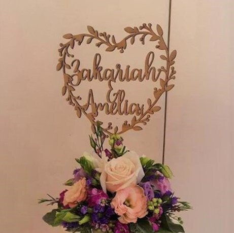 Personalised Wedding / Engagement Cake Topper