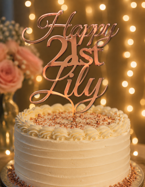 Cake Topper Celebration Acrylic