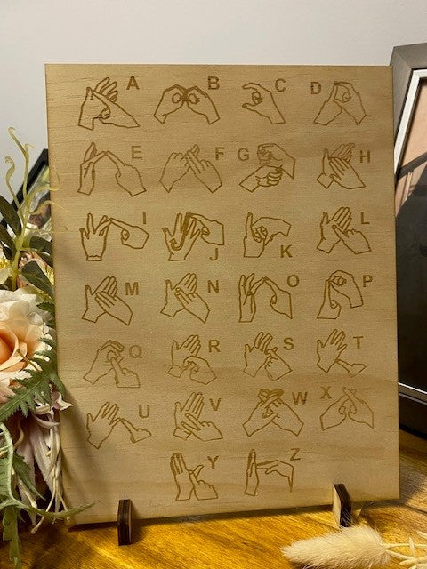 AUSLAN Alphabet Sheet