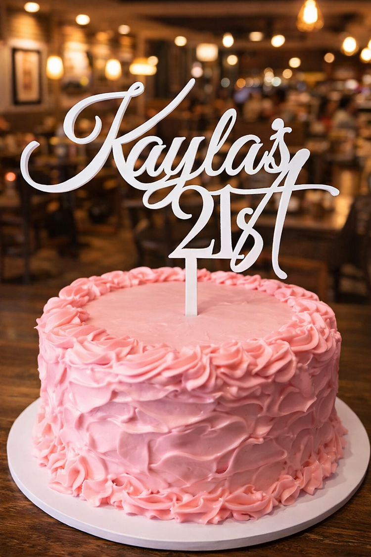 Cake Topper Celebration Acrylic