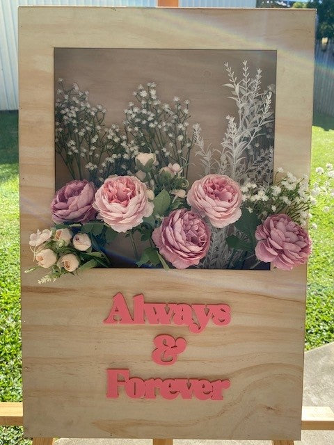 Flower Box Signs - Wooden & Acrylic