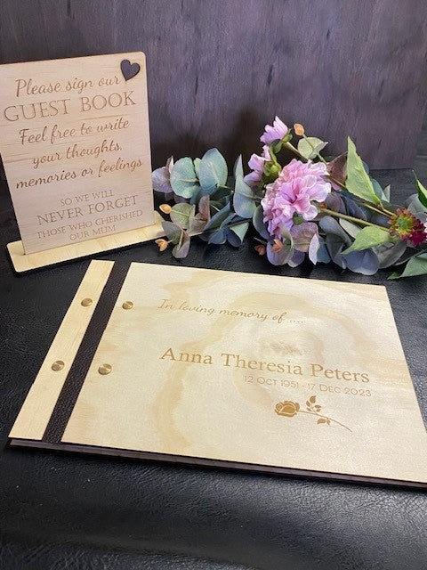 Guest Book - Wooden