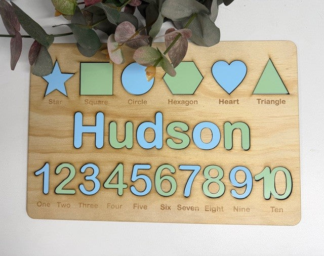 Puzzles - Shapes & Numbers Acrylic