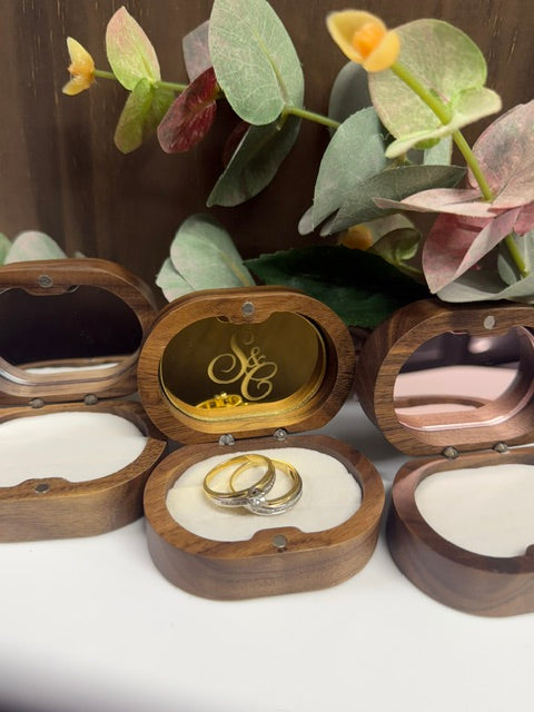 Ring Box, Trinket Box, Keepsake - Oval