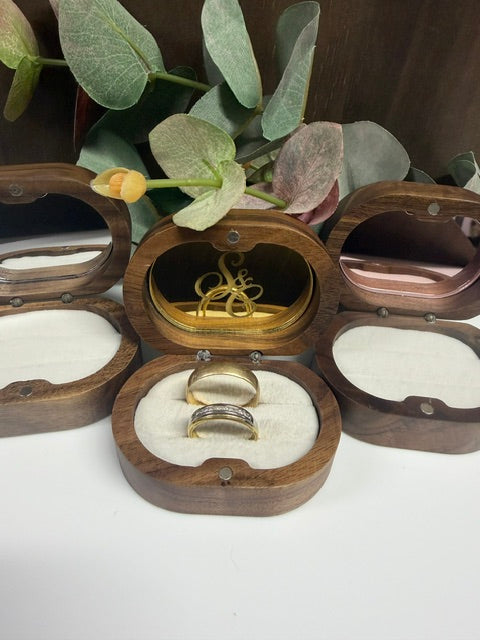 Ring Box, Trinket Box, Keepsake - Oval
