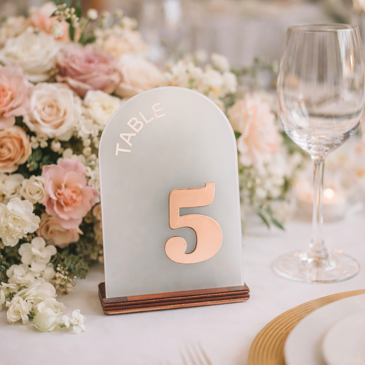 Table Numbers - Acrylic Weddings & Events