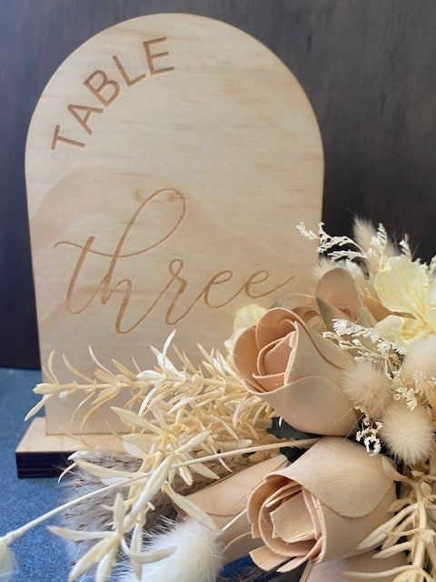 Table Numbers - Wooden Weddings & Events