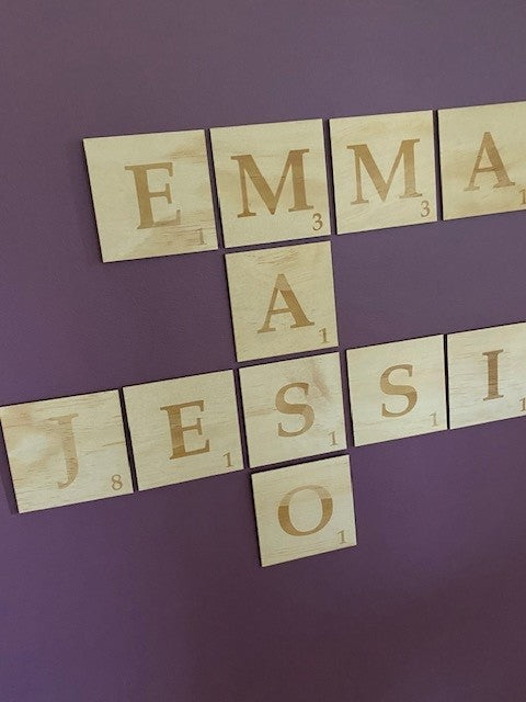 Scrabble Tiles - Family Wall Art