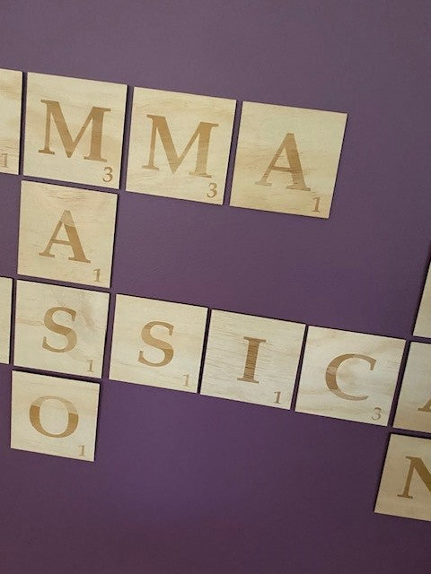 Scrabble Tiles - Family Wall Art