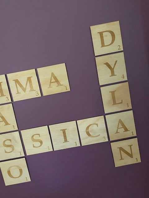 Scrabble Tiles - Family Wall Art