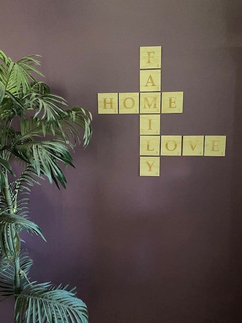 Scrabble Tiles - Family Wall Art