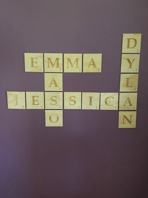 Scrabble Tiles - Family Wall Art