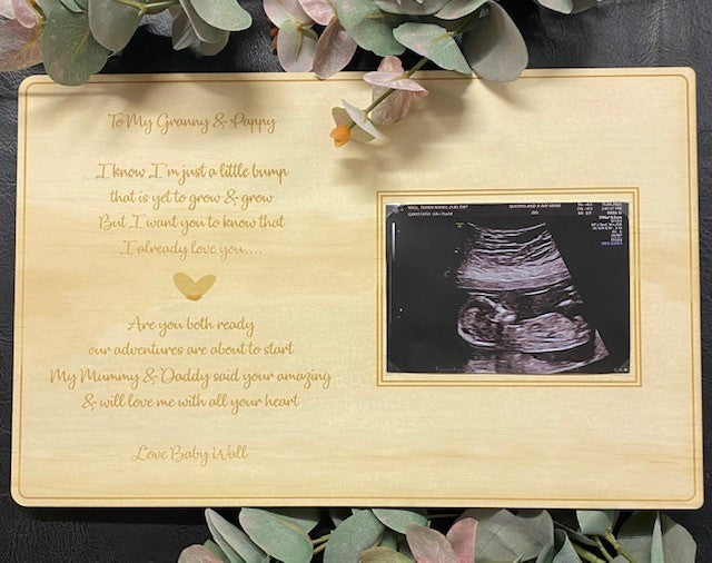 Pregnancy Announcement, Ultrasound Photo