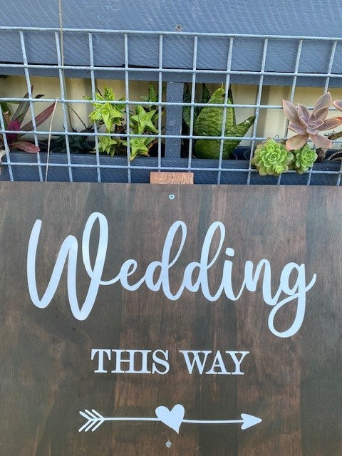 Wood Rustic Event Sign