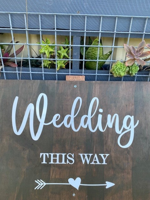 Wedding this way - signs