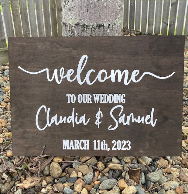 Wood Rustic Event Sign