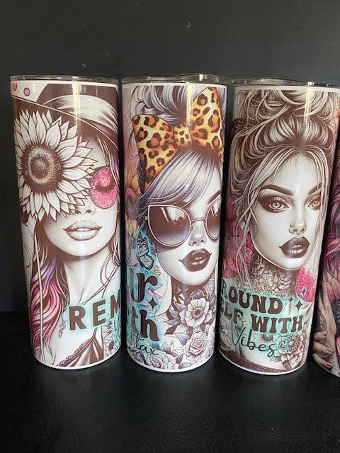 Tumblers 20oz - Girl Power - 20 Styles