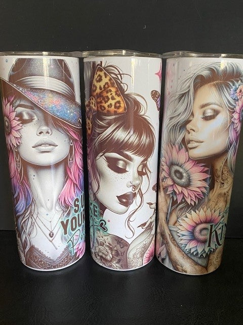 Tumblers 20oz - Girl Power - 20 Styles