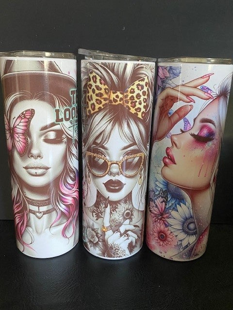 Tumblers 20oz - Girl Power - 20 Styles