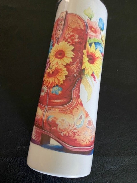 Tumblers 20oz - Cowgirl Boots & Flowers - 8 Styles