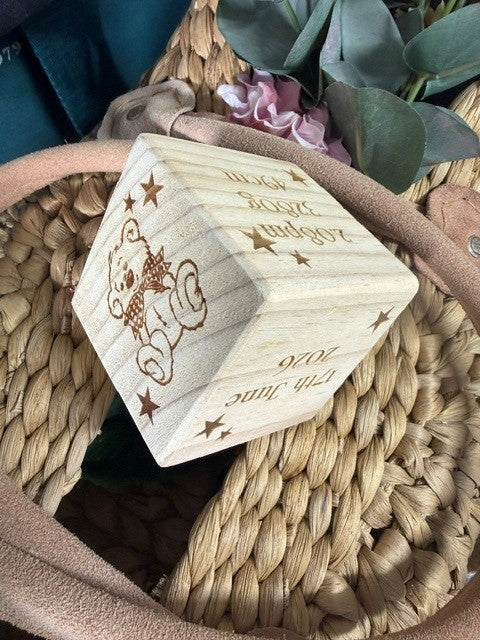 Personalised Wooden Baby Blocks