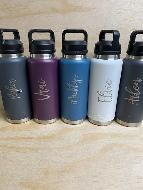 Engraving - Water Bottles, Mugs & Coolers