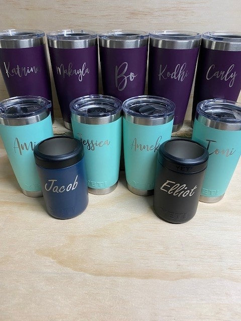 Engraving - Water Bottles, Mugs & Coolers