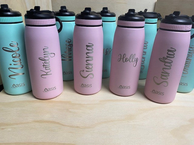 Engraving - Water Bottles, Mugs & Coolers