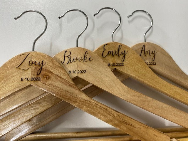 Wooden Hangers - Engraved