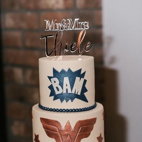 Personalised Wedding Engagement Cake topper
